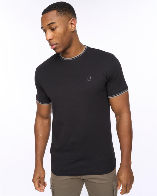 Crosshatch Shellworth T-Shirt Black