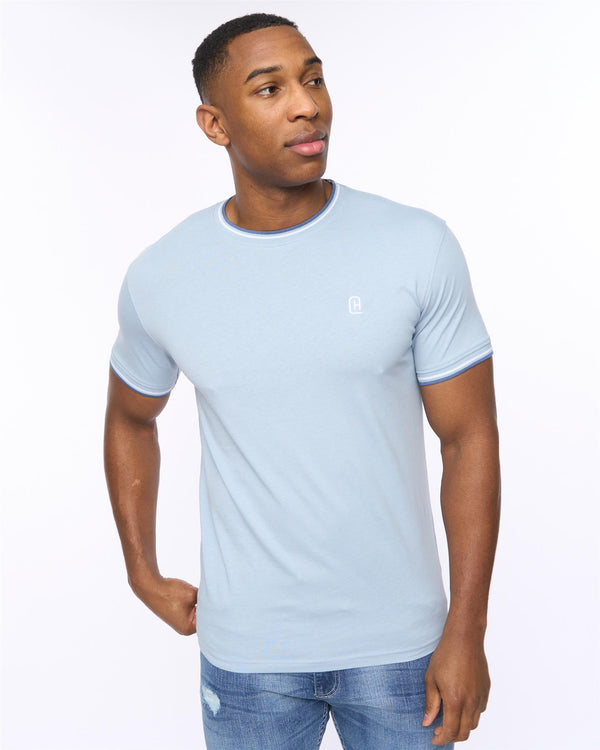 Crosshatch Shellworth T-Shirt Light Blue