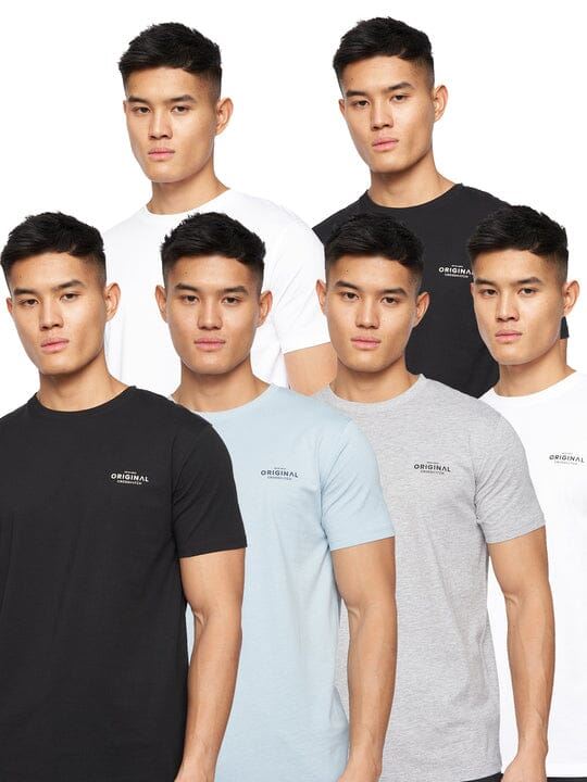 Crosshatch Shivron T-Shirt 7pk Assorted