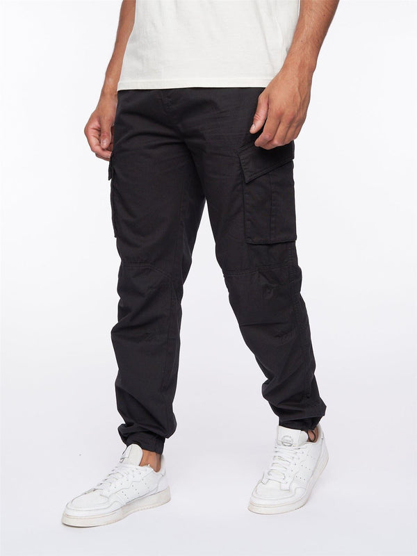 crosshatch Sidemoore Cargo Pants Black