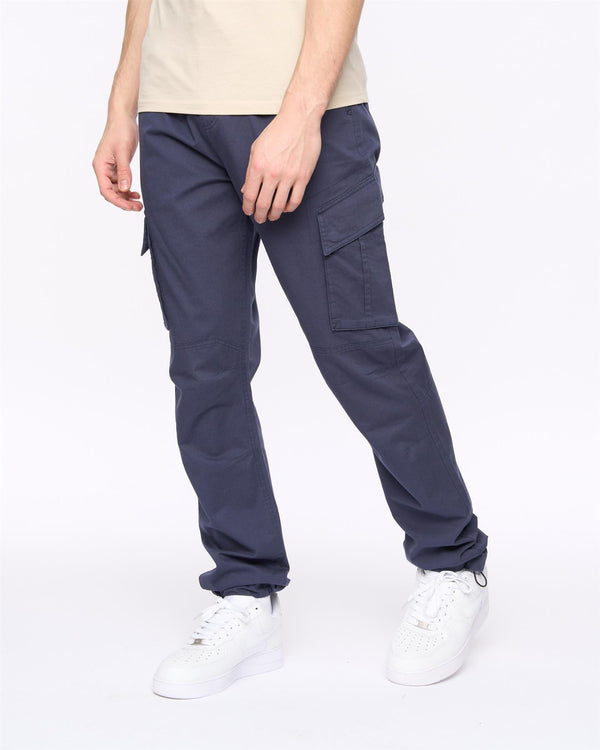 Crosshatch Sidemoore Cargo Pants Navy