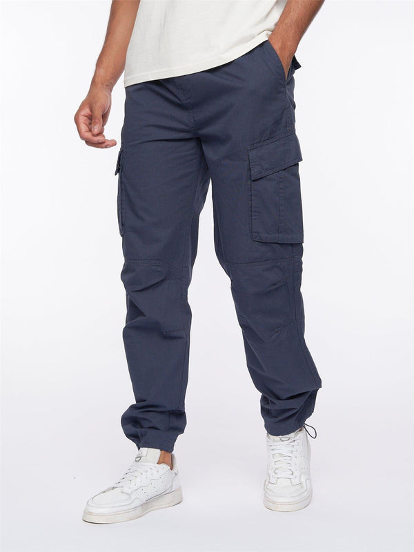 crosshatch Sidemoore Cargo Pants Navy
