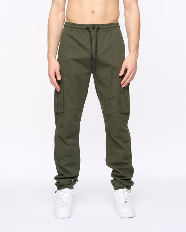 Crosshatch Sidemoore Cargo Pants Olive