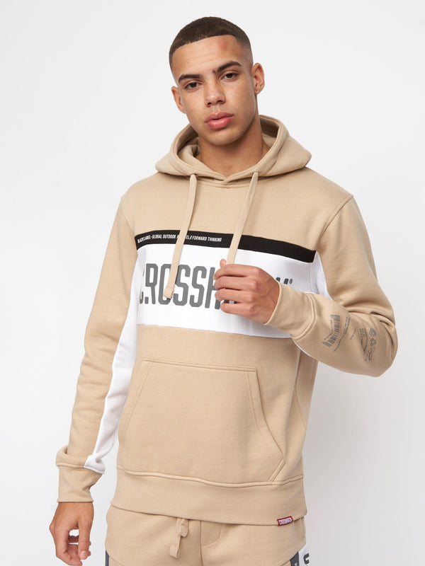 Crosshatch Silomane Hoodie Stone