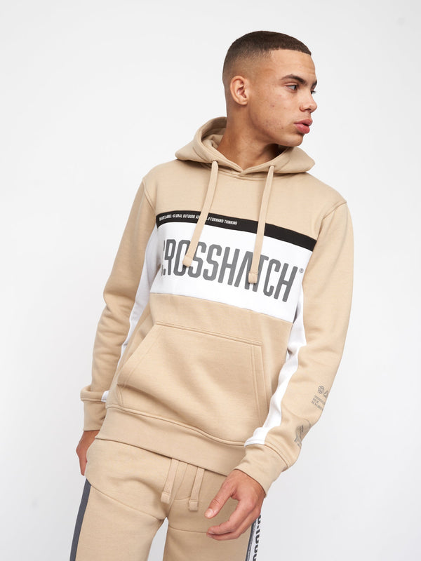 crosshatch Silomane Hoodie Stone