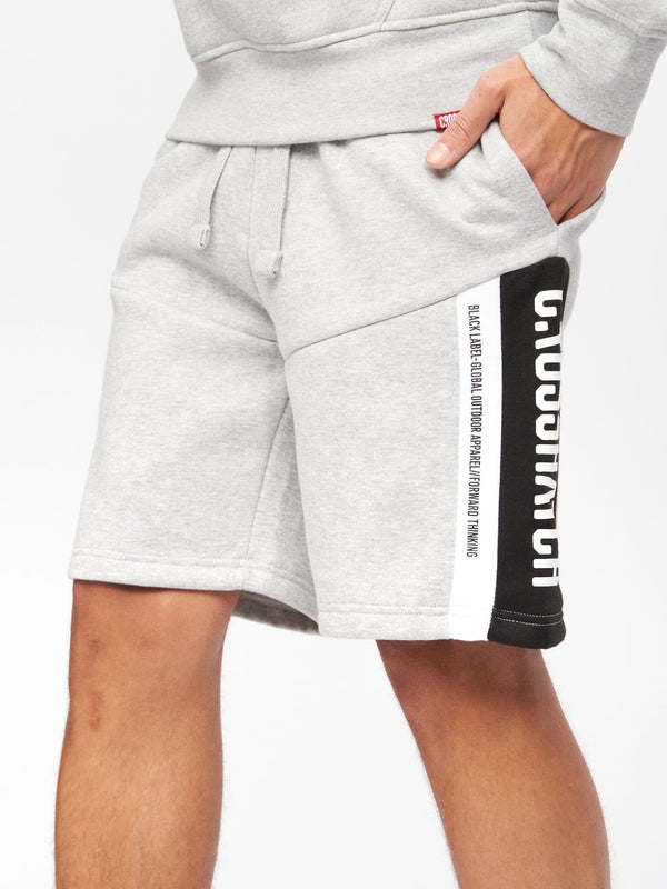 Crosshatch Silomane Shorts Grey Marl