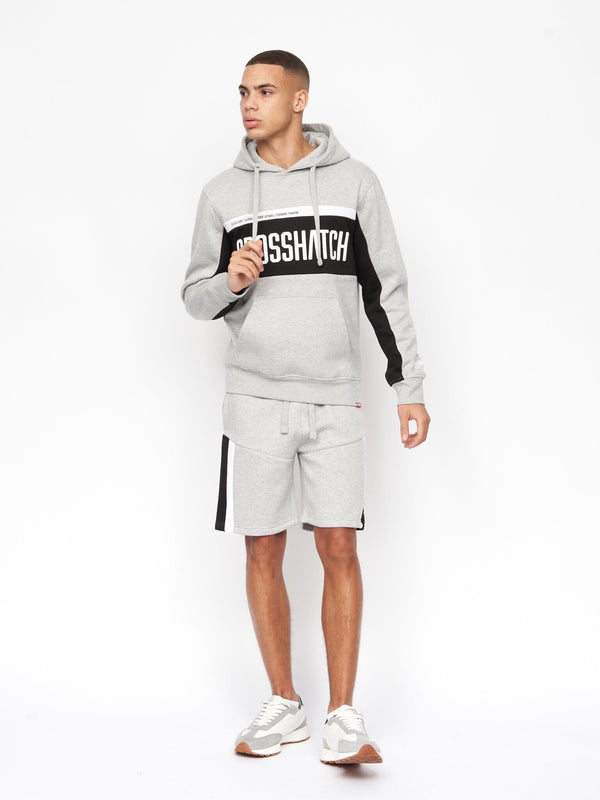 Crosshatch Silomane Shorts Grey Marl