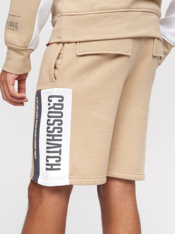 Crosshatch Silomane Shorts Stone