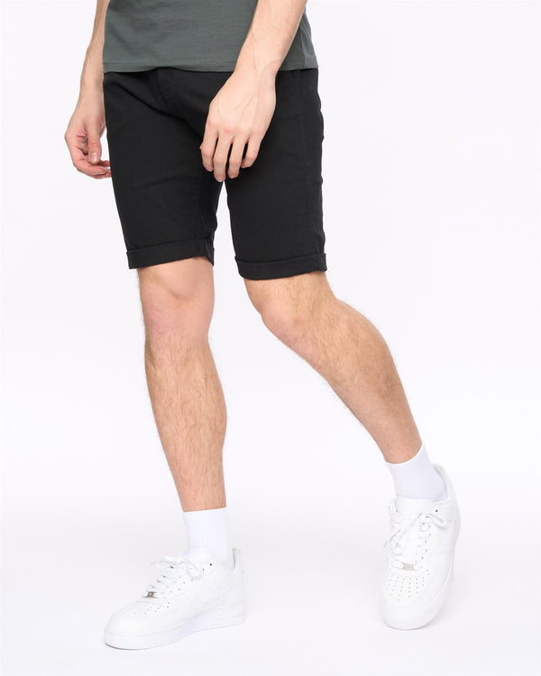 Crosshatch Sinwood Chino Shorts Black