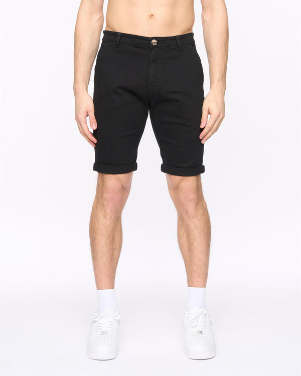 Crosshatch Sinwood Chino Shorts Black