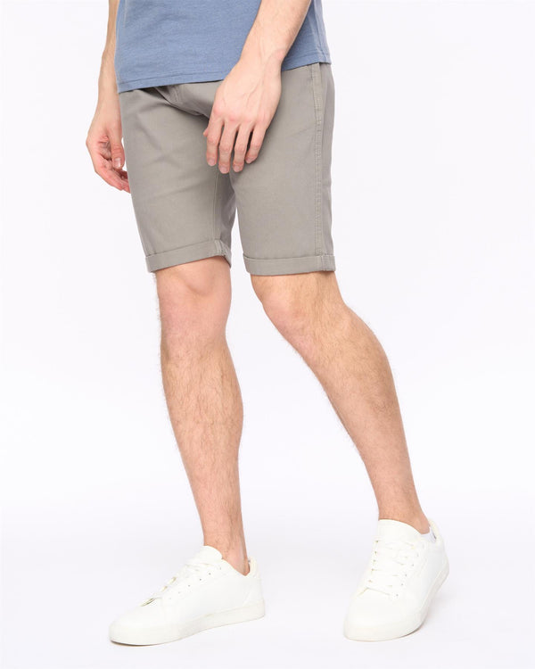 Crosshatch Sinwood Chino Shorts Grey
