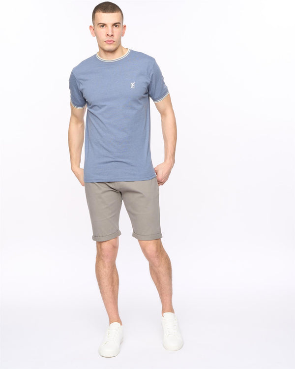 Crosshatch Sinwood Chino Shorts Grey