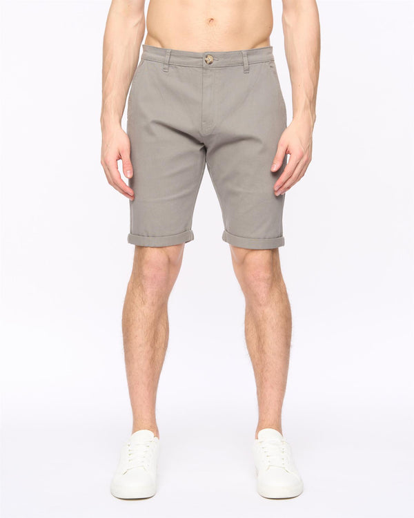 Crosshatch Sinwood Chino Shorts Grey