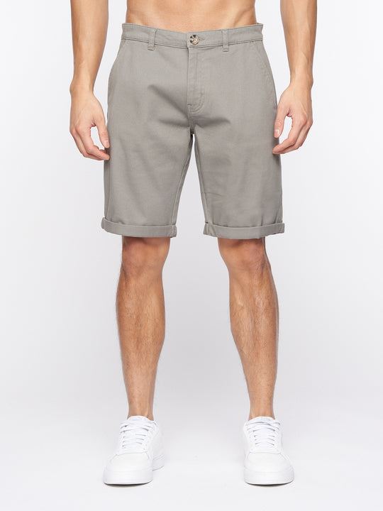 crosshatch Sinwood Chino Shorts Grey