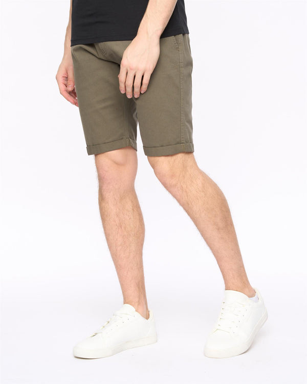 Crosshatch Sinwood Chino Shorts Khaki