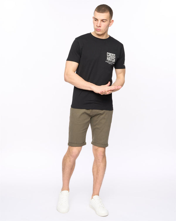 Crosshatch Sinwood Chino Shorts Khaki