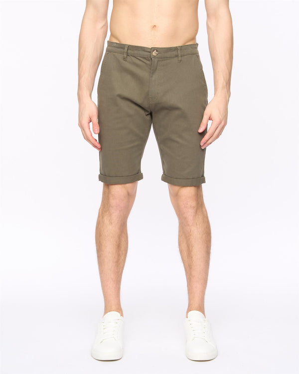 Crosshatch Sinwood Chino Shorts Khaki