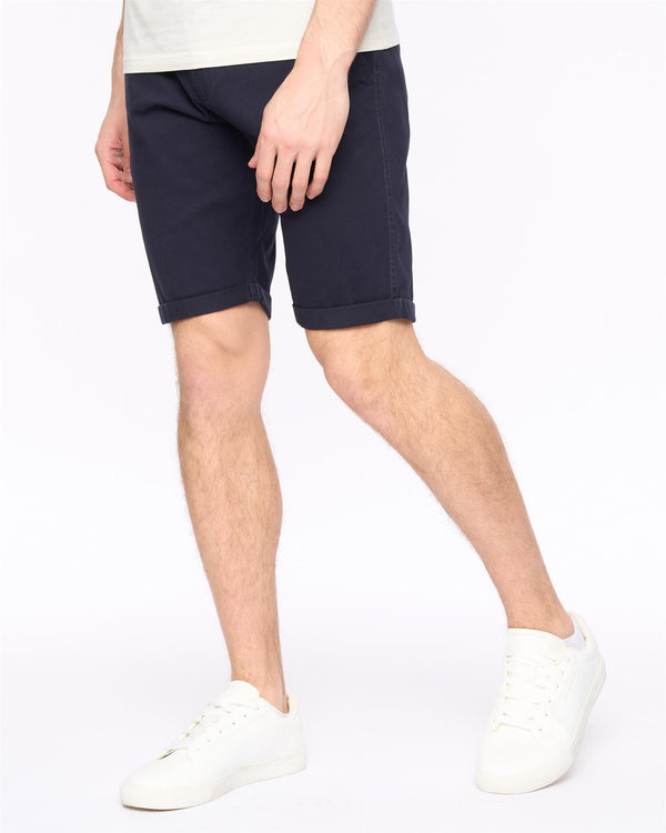 Crosshatch Sinwood Chino Shorts Navy