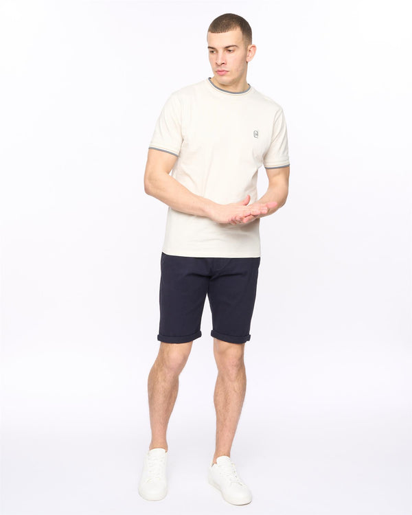 Crosshatch Sinwood Chino Shorts Navy