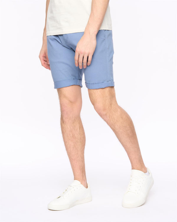 Crosshatch Sinwood Chino Shorts Pale Blue