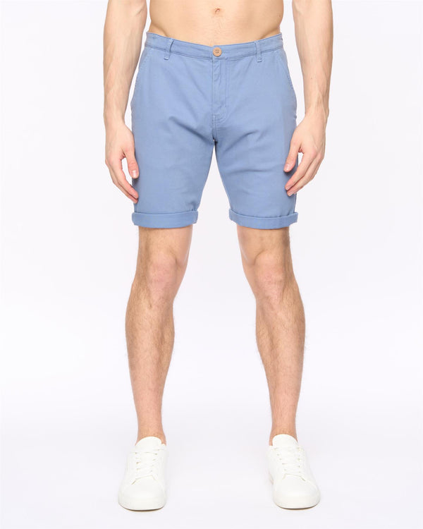 Crosshatch Sinwood Chino Shorts Pale Blue