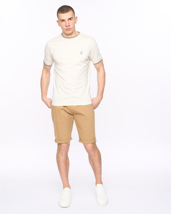 Crosshatch Sinwood Chino Shorts Sand