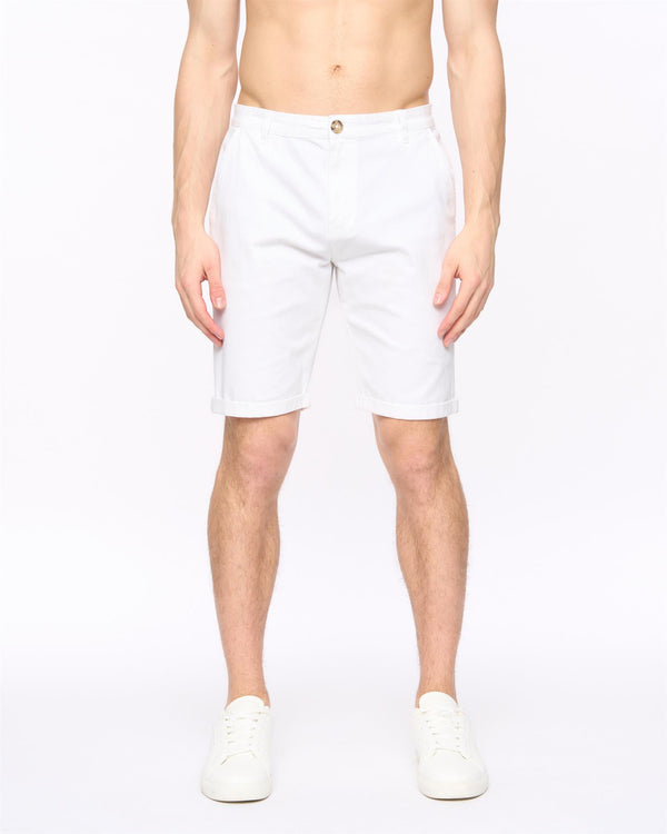 Crosshatch Sinwood Chino Shorts White