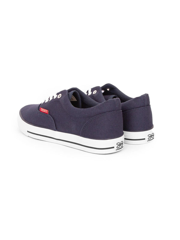 Crosshatch Skywalk Canvas Pumps Navy