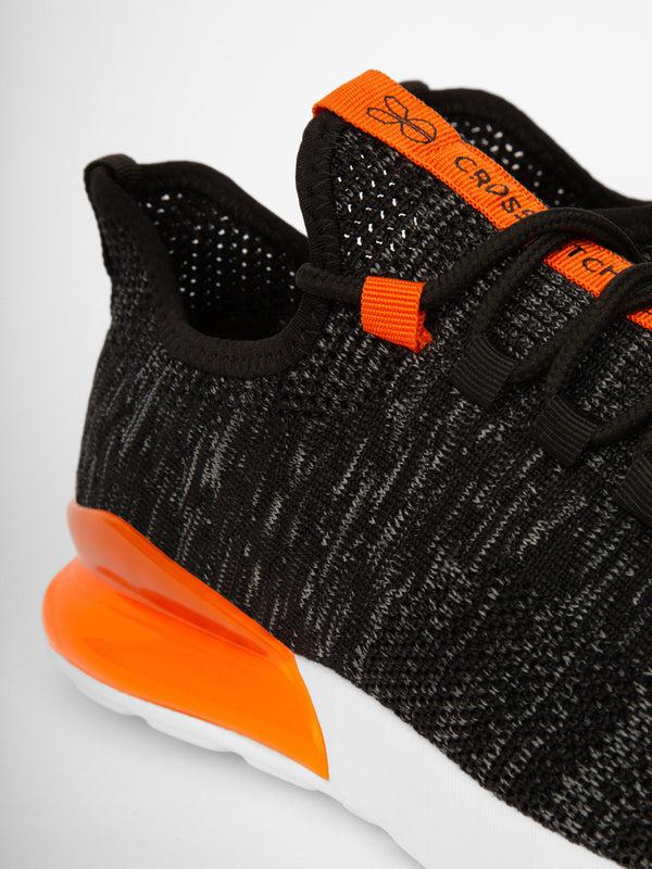 Crosshatch Smitlay MVE Trainers Black/Orange