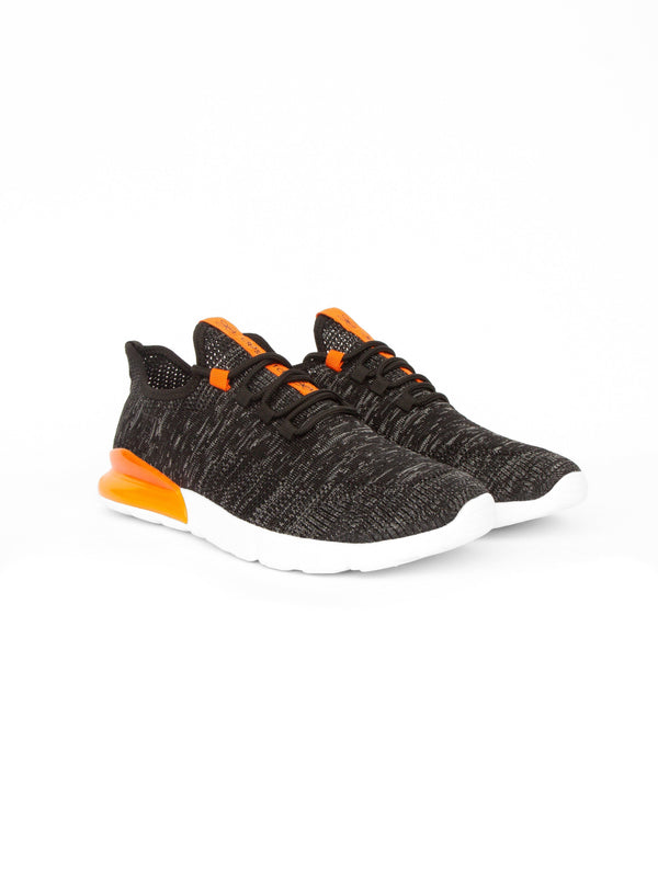 crosshatch Smitlay MVE Trainers Black/Orange