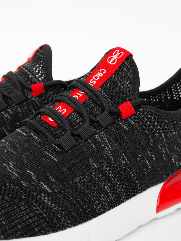 Crosshatch Smitlay MVE Trainers Black/Red