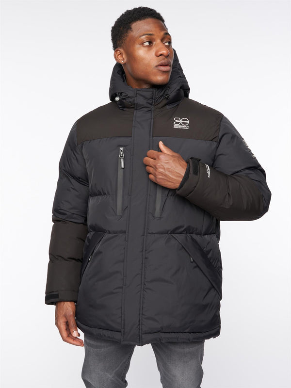 crosshatch Squadage Panel Jacket Black