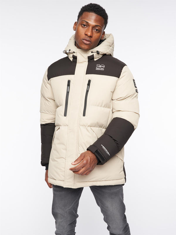 crosshatch Squadage Panel Jacket Stone