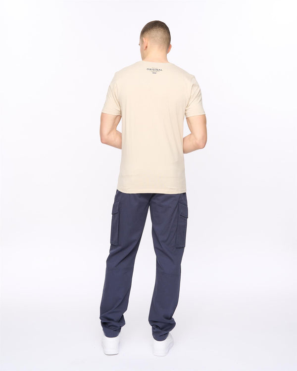 Crosshatch Squarebox T-Shirt Light Stone