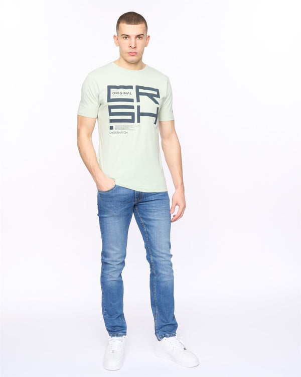Crosshatch Squarebox T-Shirt Mint