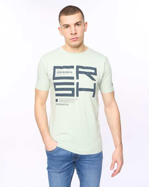 crosshatch Squarebox T-Shirt Mint