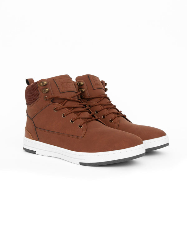 crosshatch Staiger Hi-Tops Tan
