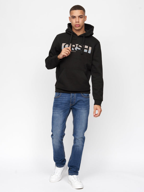 Crosshatch Sullivan Hoodie Black