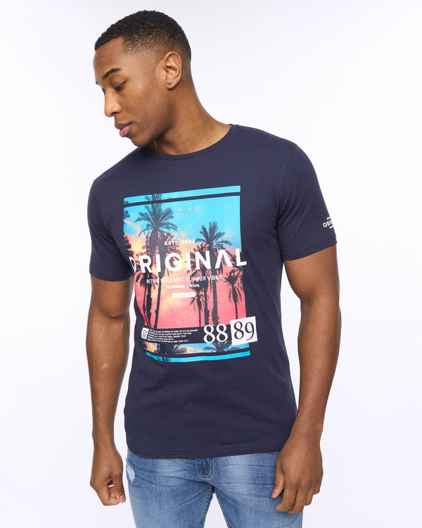 Crosshatch Summevibe T-Shirt Navy