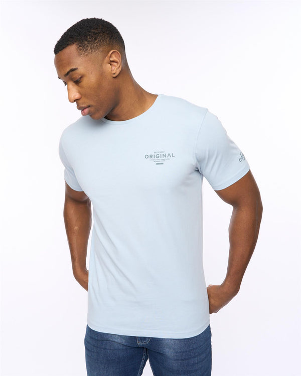 Crosshatch Summevibe T-Shirt Sky Blue