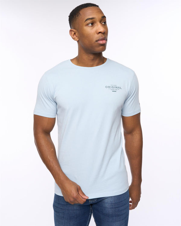 crosshatch Summevibe T-Shirt Sky Blue