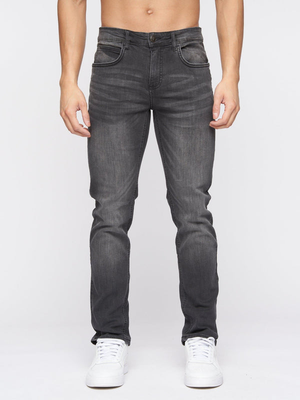 Crosshatch Svelte Slim Fit Stretch Jeans Grey Wash