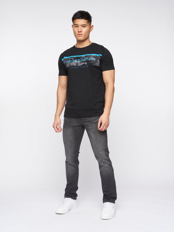 Crosshatch Svelte Slim Fit Stretch Jeans Grey Wash