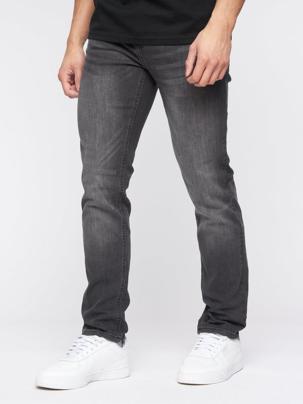 Crosshatch Svelte Slim Fit Stretch Jeans Grey Wash