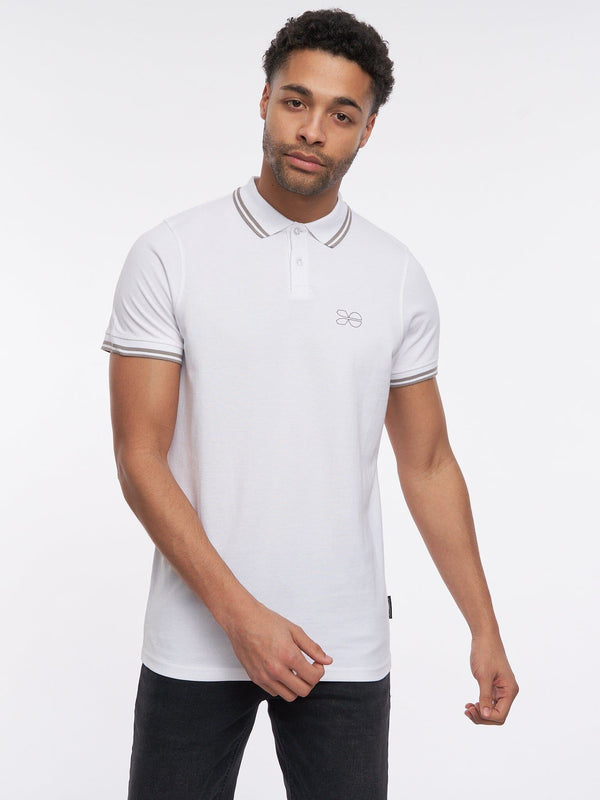 Crosshatch Tarquin Polo White