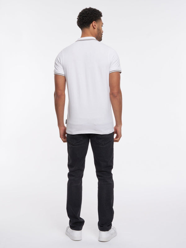 Crosshatch Tarquin Polo White