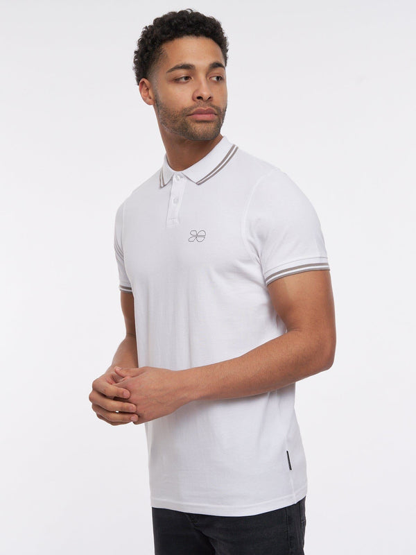 crosshatch Tarquin Polo White