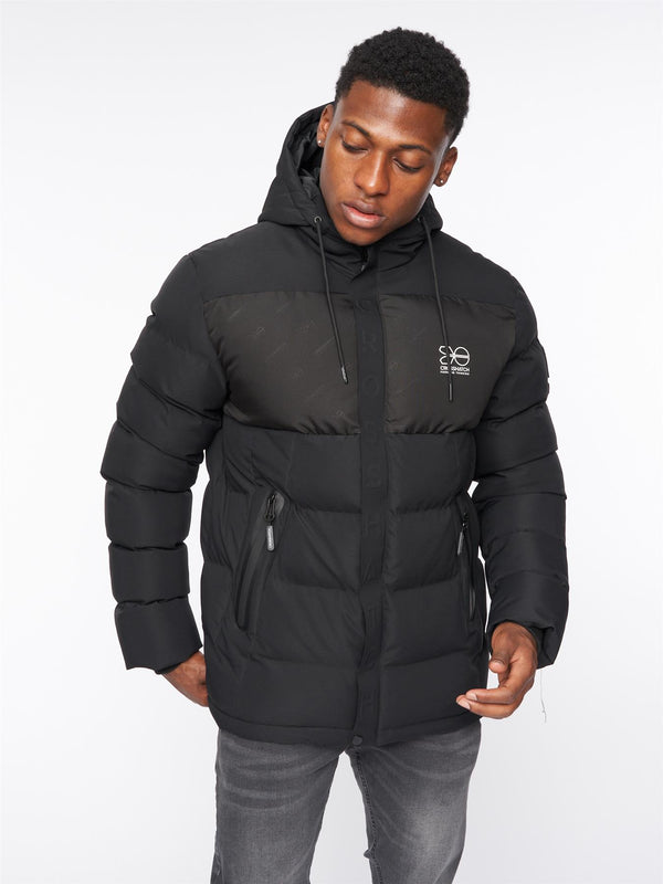 Crosshatch Tenthley Embossed Jacket Black