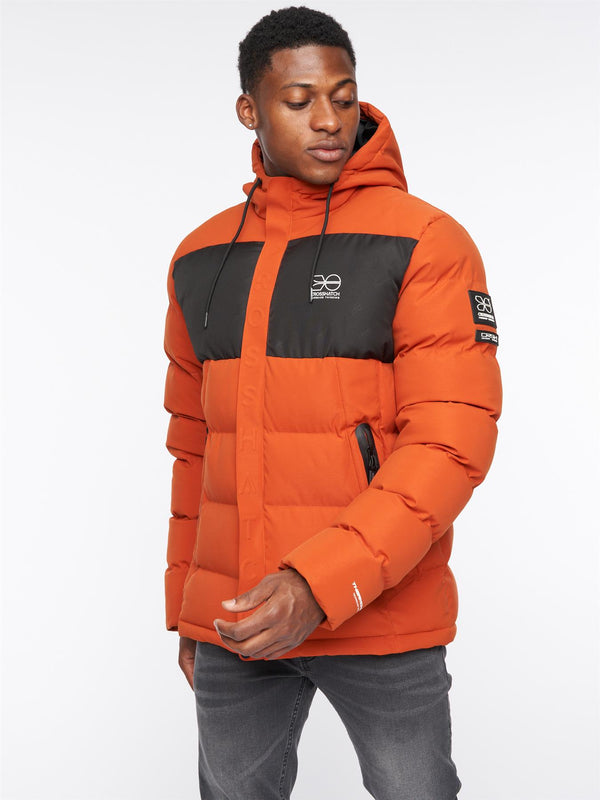 Crosshatch Tenthley Embossed Jacket Burnt Orange