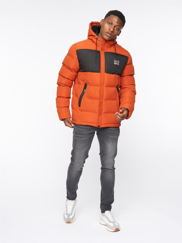 Crosshatch Tenthley Embossed Jacket Burnt Orange